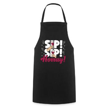 Dégustation de vin de sommelier - Tablier de cuisine - noir - Devant - AI Model Male 185 dark (185cm)