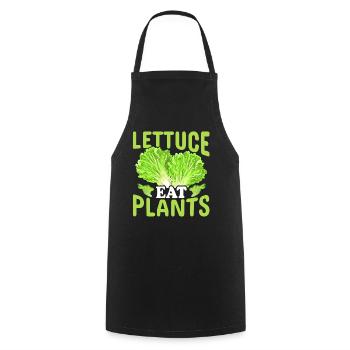 Laitue Manger Plantes Salade Nourriture Végétarien Végétalien - Tablier de cuisine - noir - Devant - AI Model Male 185 dark (185cm)