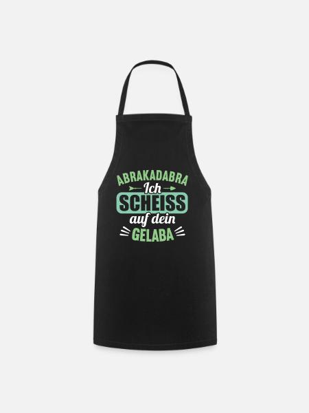 Abrakadabra Ich Scheiss auf dein Gelaber - Kochschürze - Schwarz