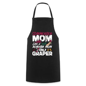 Dégustation de vin de sommelier - Tablier de cuisine - noir - Devant - AI Model Male 185 dark (185cm)