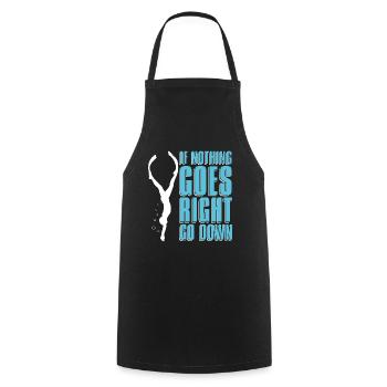 Apnée de plongée Apnée Cadeau d’apnée - Tablier de cuisine - noir - Devant - AI Model Male 185 dark (185cm)