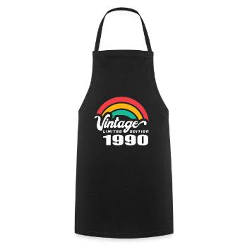 Vintage Geburtstag Geburtstag Retro 1990 Limited - Kochschürze - Schwarz - Vorne - AI Model Male 185 dark (185cm)