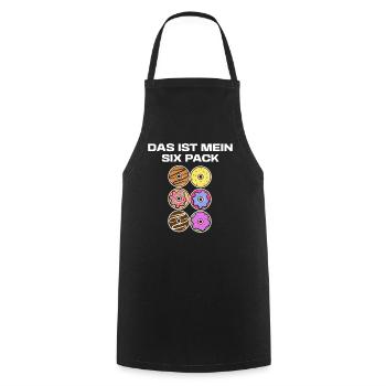 Lustig Süßigkeiten Donut Statement Naschen Backen - Kochschürze - Schwarz - Vorne - AI Model Male 185 dark (185cm)