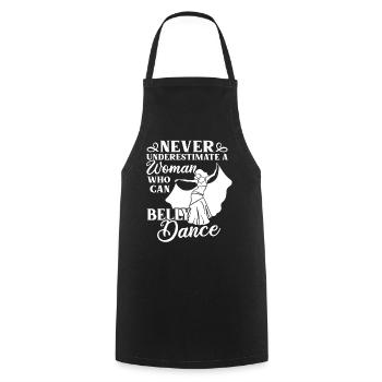 Danse du ventre Danse orientale Musique Danseur - Tablier de cuisine - noir - Devant - AI Model Male 185 dark (185cm)