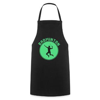 Badminton - Tablier de cuisine - noir - Devant - AI Model Male 185 dark (185cm)