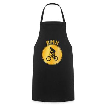 bmx - Cooking Apron - black - Front - AI Model Male 185 dark (185cm)