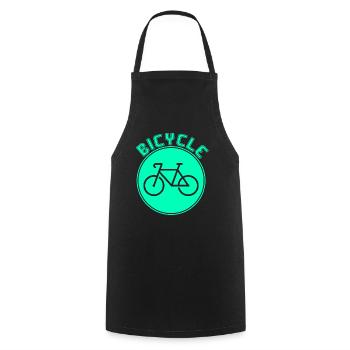 Bike - Cooking Apron - black - Front - AI Model Male 185 dark (185cm)