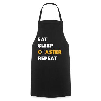 Montagnes russes Manger Des montagnes russes - Tablier de cuisine - noir - Devant - AI Model Male 185 dark (185cm)