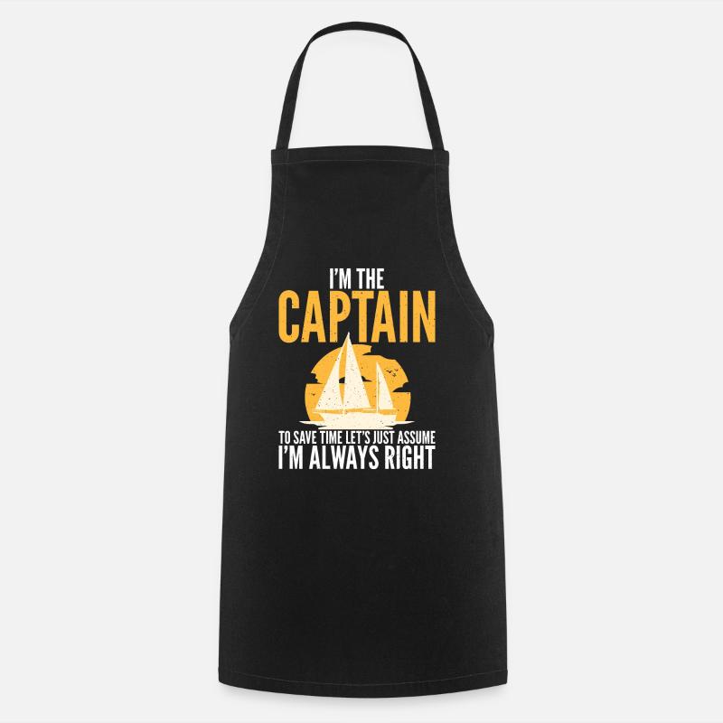 Catamaran à voile - Tablier de cuisine - noir