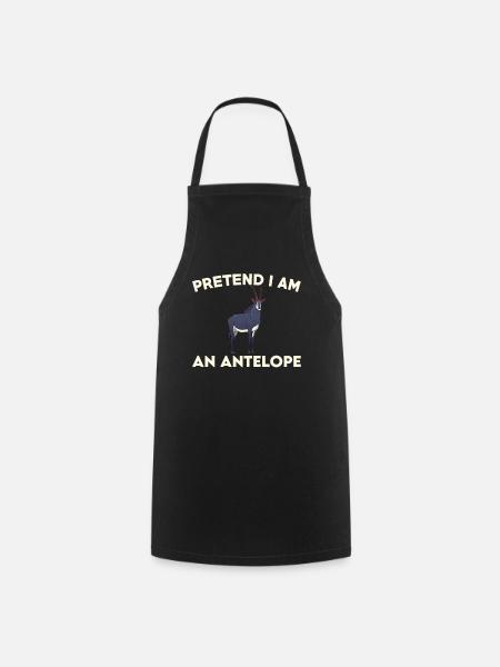 Antilopen T-Shirt Geschenk - Kochschürze - Schwarz
