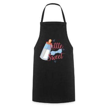 Bébé petit et doux - Tablier de cuisine - noir - Devant - AI Model Male 185 dark (185cm)