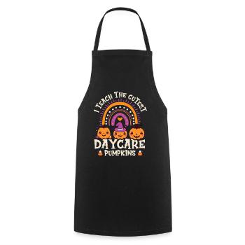 Halloween I Teach The Cutest Daycare Pumpkins - Cooking Apron - black - Front - AI Model Male 185 dark (185cm)