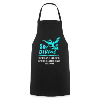Skydive Freefly Fallschirmspringer Shirt Skydiving - Cooking Apron - black - Front - AI Model Male 185 dark (185cm)
