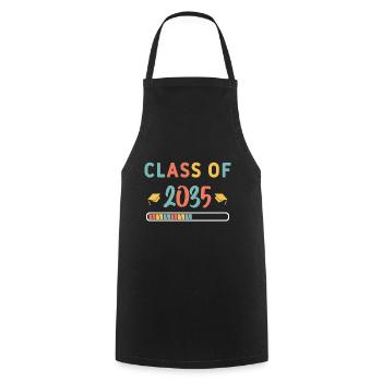 Class Of 2035 First Day Of School Grow With Me - Cooking Apron - black - Front - AI Model Male 185 dark (185cm)
