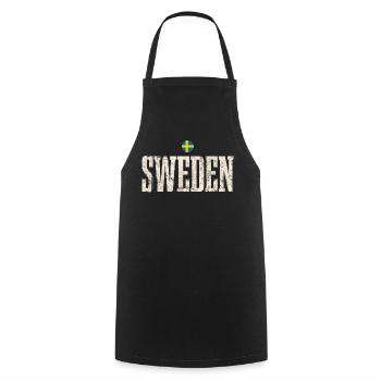 Suède - Tablier de cuisine - noir - Devant - AI Model Male 185 dark (185cm)