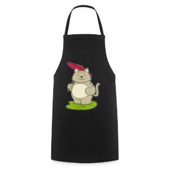 Parapluie pour chat - Tablier de cuisine - noir - Devant - AI Model Male 185 dark (185cm)