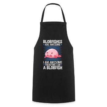 Blobfish are fantastically ugly fish memes - Cooking Apron - black - Front - AI Model Male 185 dark (185cm)