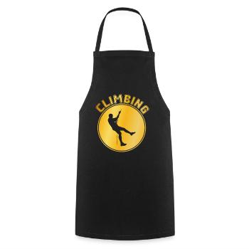 Grimper - Tablier de cuisine - noir - Devant - AI Model Male 185 dark (185cm)