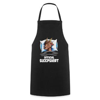 Ziegen Schlafshirt Bauernhof Tier Kuscheln Kinder - Kochschürze - Schwarz - Vorne - AI Model Male 185 dark (185cm)