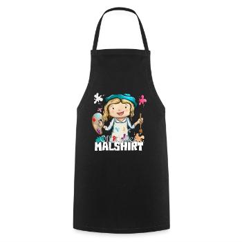 Malshirt Mädchen Kids Erwachsene süßes Maleroutfit - Kochschürze - Schwarz - Vorne - AI Model Male 185 dark (185cm)