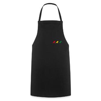 Good Vibes Seulement Rastafari Rasta Jamaïque Reggae - Tablier de cuisine - noir - Devant - AI Model Male 185 dark (185cm)