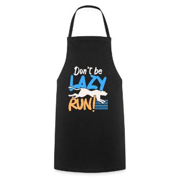 Don't Be Lazy Run Cheetah Wildlife Zookeeper - Cooking Apron - black - Front - AI Model Male 185 dark (185cm)