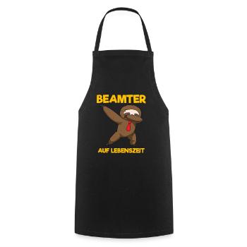 Beamter Auf Lebenszeit Dabbing Faultier - Kochschürze - Schwarz - Vorne - AI Model Male 185 dark (185cm)