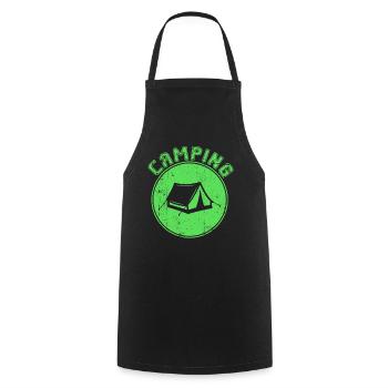 Camping - Kochschürze - Schwarz - Vorne - AI Model Male 185 dark (185cm)
