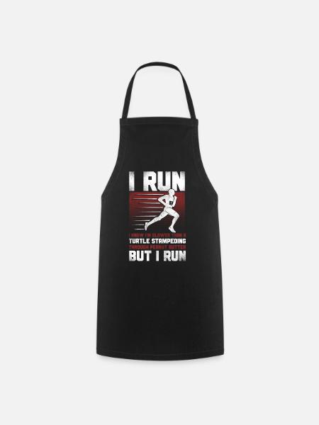 Running Runner Half Marathon - Kochschürze - Schwarz