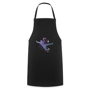 Handball Motiv Handballspieler Handballer Sport - Kochschürze - Schwarz - Vorne - AI Model Male 185 dark (185cm)