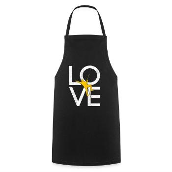 Grimper - Tablier de cuisine - noir - Devant - AI Model Male 185 dark (185cm)