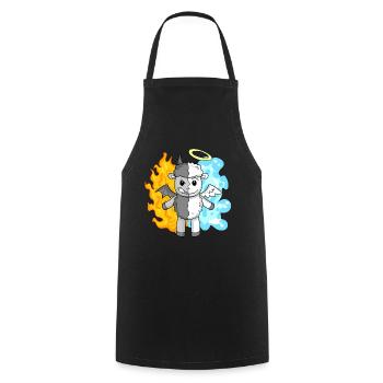 Sheep - Angels and Devils - Cooking Apron - black - Front - AI Model Male 185 dark (185cm)