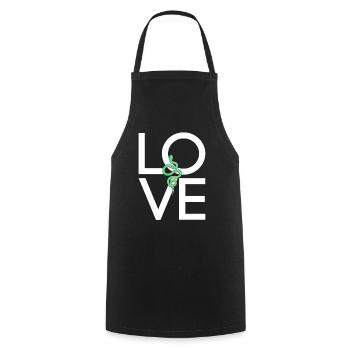Snake - Cooking Apron - black - Front - AI Model Male 185 dark (185cm)