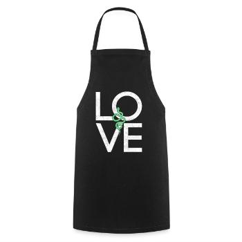 Snake - Cooking Apron - black - Front - AI Model Male 185 dark (185cm)
