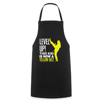 Karaté Ceinture Jaune Enfant - Tablier de cuisine - noir - Devant - AI Model Male 185 dark (185cm)