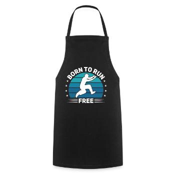 Parkour, Freerunning, Street Workout, Acrobatic - Cooking Apron - black - Front - AI Model Male 185 dark (185cm)