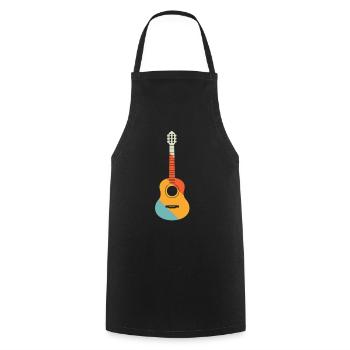 Guitare électrique Guitariste Guitare acoustique Musicien - Tablier de cuisine - noir - Devant - AI Model Male 185 dark (185cm)