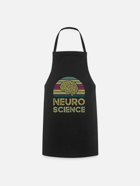 Neurowissenschaften Gehirn Neurologie Doktor Neurowissenschaften - Kochschürze - Schwarz