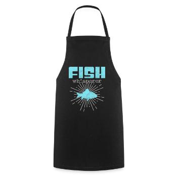fish whisperer - Kochschürze - Schwarz - Vorne - AI Model Male 185 dark (185cm)