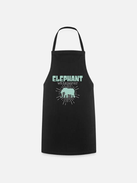 elephant whisperer - Kochschürze - Schwarz