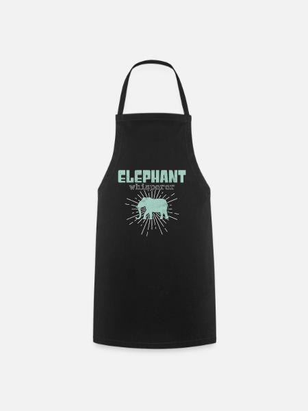 elephant whisperer - Kochschürze - Schwarz