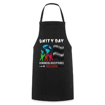 Against Bullying Kindness Awareness Unity Day - Kochschürze - Schwarz - Vorne - AI Model Male 185 dark (185cm)