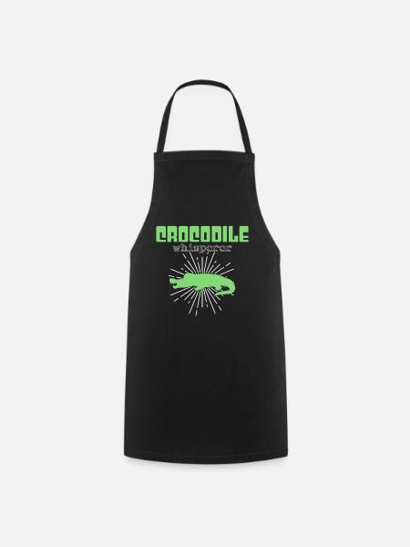 Krokodil Flüsterer - Kochschürze - Schwarz