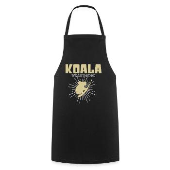 Chuchoteur de koala - Tablier de cuisine - noir - Devant - AI Model Male 185 dark (185cm)