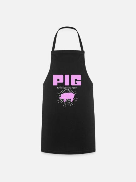 Schweine Flüsterer - Kochschürze - Schwarz