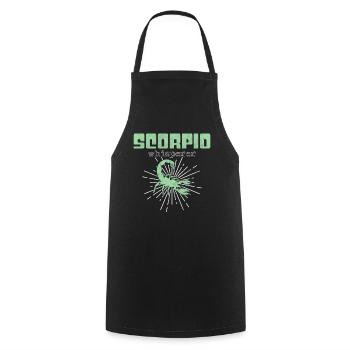 Chuchoteur de Scorpion - Tablier de cuisine - noir - Devant - AI Model Male 185 dark (185cm)