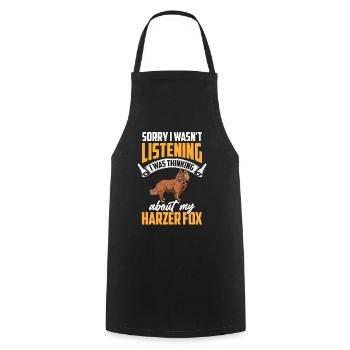 Harz fox was distracted herding fox - Cooking Apron - black - Front - AI Model Male 185 dark (185cm)