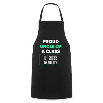 Proud Uncle of A Class of 2022 Graduate Gift - Cooking Apron - black - Front - AI Model Male 185 dark (185cm)