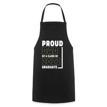 Proud Dad of A Class of 2022 Graduate Gift Senior - Cooking Apron - black - Front - AI Model Male 185 dark (185cm)