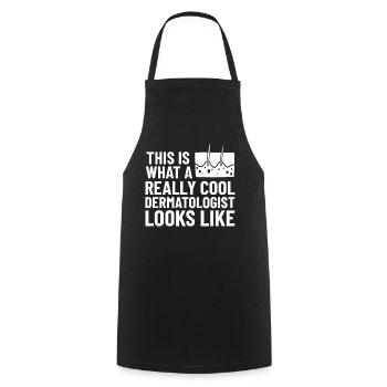 Dermatology Skin Care Skin Medicine Disease - Cooking Apron - black - Front - AI Model Male 185 dark (185cm)